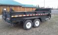 2024 Black SureTrac 7 x 14 LoPro Dump , located at 310 West 1st Ave, Big Timber, MT, 59011, (406) 860-8510, 45.833511, -109.957809 - SURE-TRAC 7 x 14 LO PRO DUMP TRAILER, 14K GVW, TELESCOPIC HOIST, UNDERBODY TOOL STORAGE BOX, STAKE POCKETS ON SIDE, MESH TARP, 110 VOLT BATTERY CHARGER, SIDE STEP, EZ LUBE HUBS, HD SLIPPER SPRING SUSPENSION, 16" RADIAL 10 PLY TIRES, BRAKES BOTH AXLES, SPREADER-BARN DOOR REAR GATE, REAR RAMPS, 10 GA - Photo#1