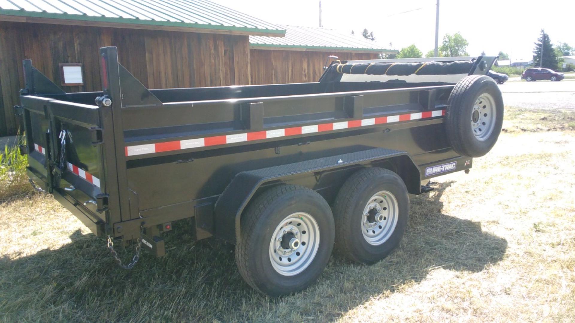 2024 Black SureTrac 7 x 12 LoPro Dump , located at 310 West 1st Ave, Big Timber, MT, 59011, (406) 860-8510, 45.833511, -109.957809 - Photo#4