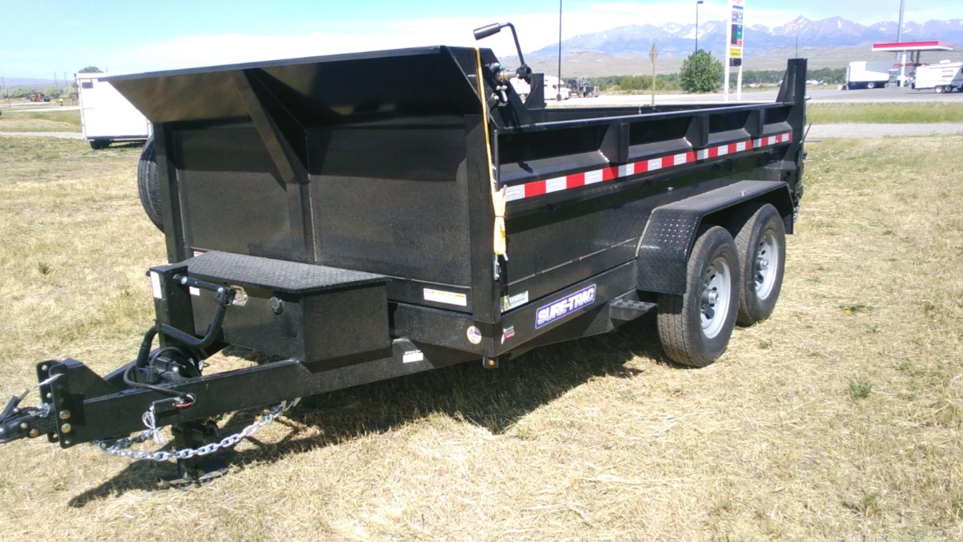 2024 Black SureTrac 7 x 12 LoPro Dump , located at 310 West 1st Ave, Big Timber, MT, 59011, (406) 860-8510, 45.833511, -109.957809 - Photo#2