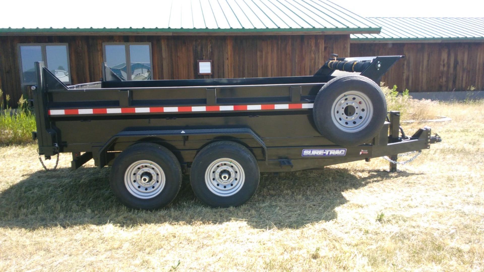 2024 Black SureTrac 7 x 12 LoPro Dump , located at 310 West 1st Ave, Big Timber, MT, 59011, (406) 860-8510, 45.833511, -109.957809 - Photo#9