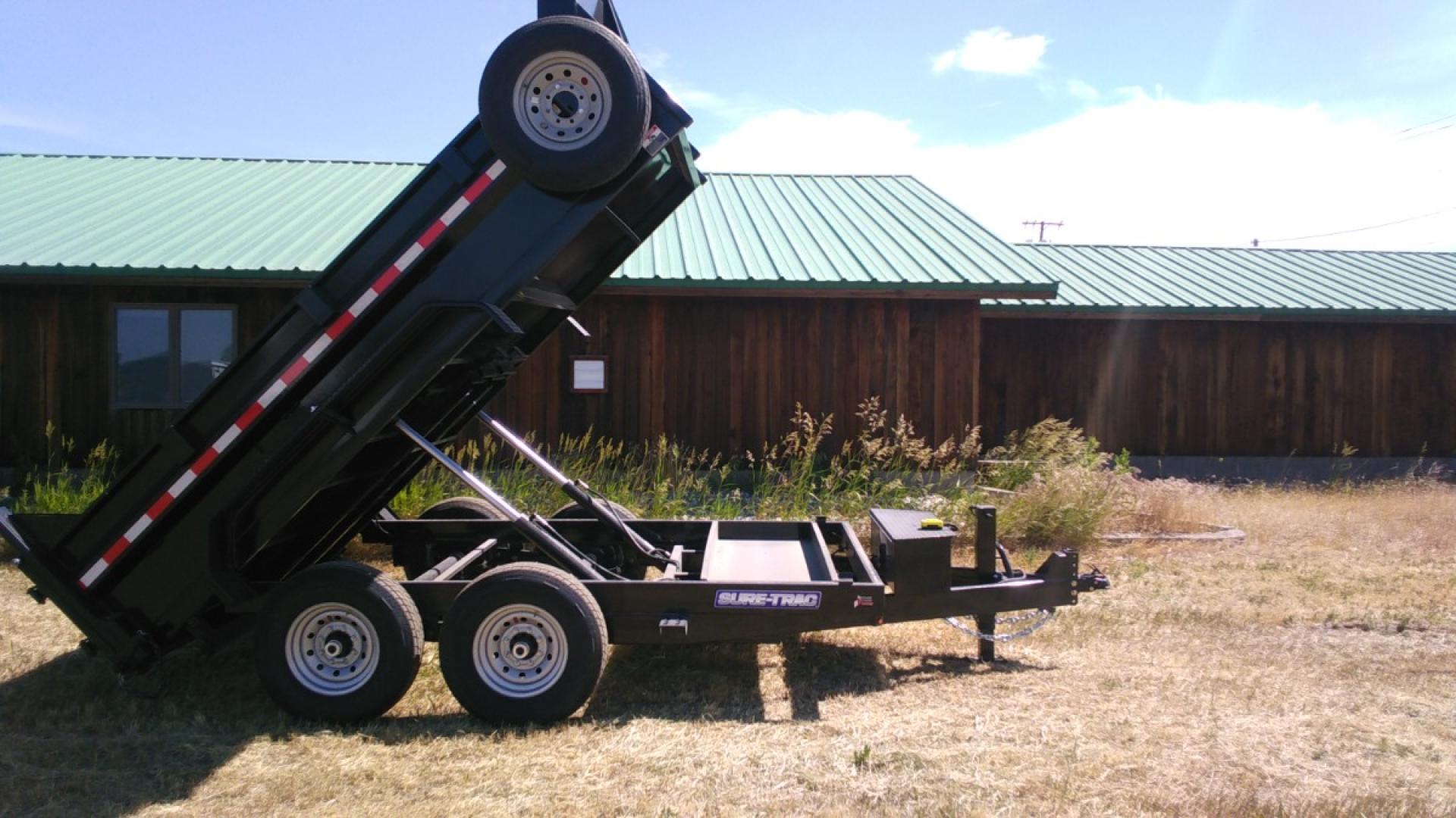 2024 Black SureTrac 7 x 12 LoPro Dump , located at 310 West 1st Ave, Big Timber, MT, 59011, (406) 860-8510, 45.833511, -109.957809 - Photo#15