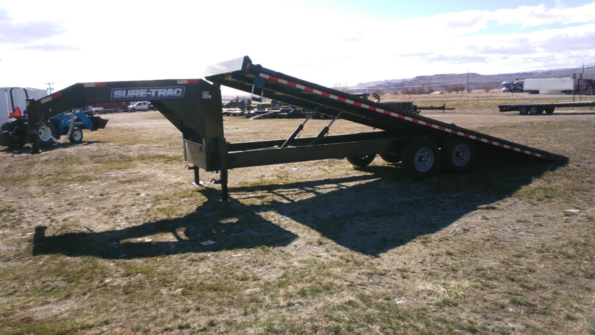 2025 Blk SureTrac 81/2 x 24 LoPro Power Tilt , located at 310 West 1st Ave, Big Timber, MT, 59011, (406) 860-8510, 45.833511, -109.957809 - SURE-TRAC 81-2 X 24 LOW PROFILE POWER TILT DECKOVER TRAILER W- DUAL RAM HOIST, 2 - 7K AXLES W- BRAKES AND EZ LUBE HUBS(15K GVW), 16"-10 PLY RADIAL TIRES, 12K JACK, SPARE TIRE CARRIER, LED LIGHTS, ADJUSTABLE 2 5-16 COUPLER, HD SLIPPER SPRING SUSPENSION, DEEP CYCLE MARINE BATTERY, PRESSURE TREATED WOO - Photo#0