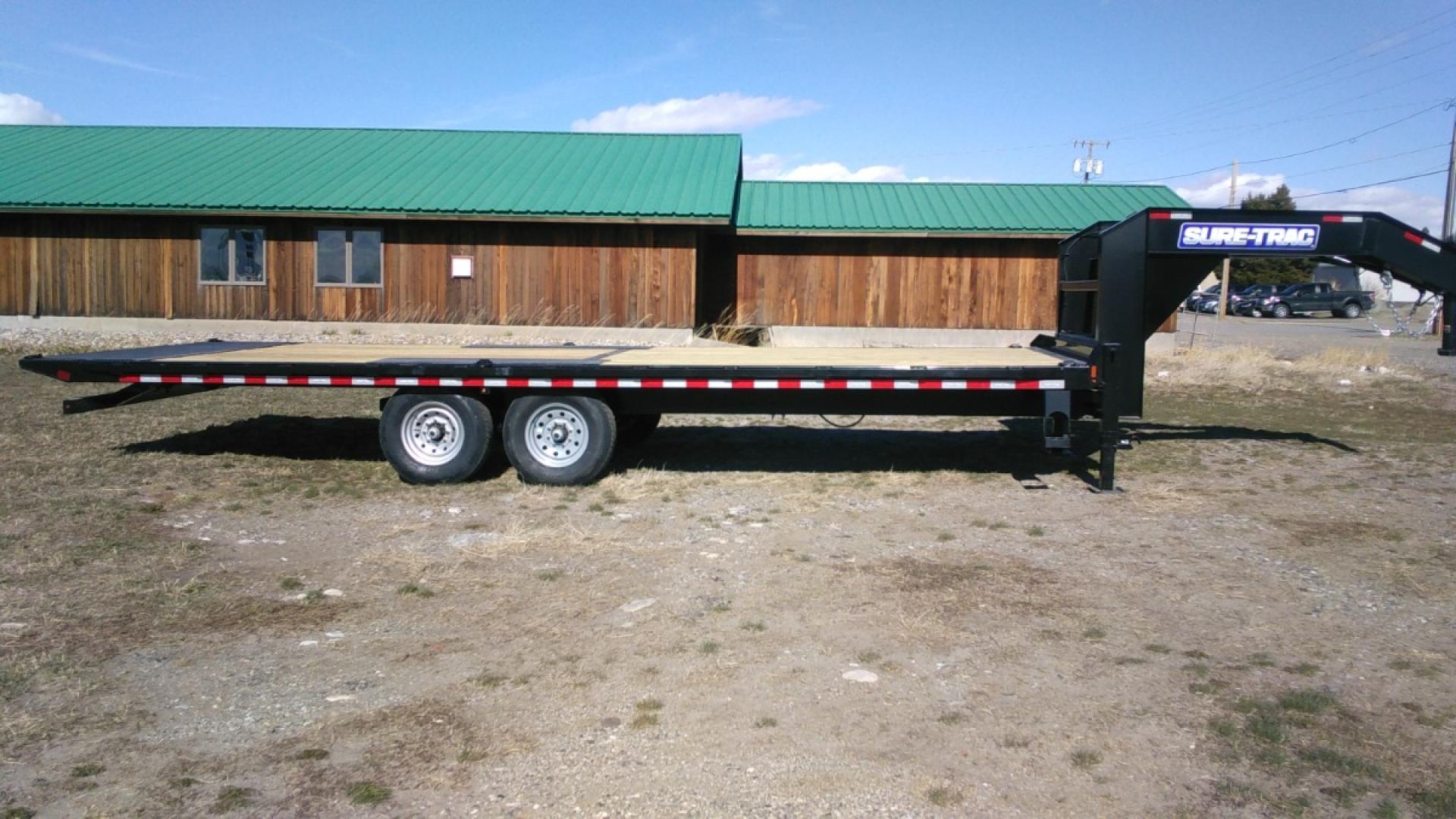 2025 Blk SureTrac 81/2 x 24 LoPro Power Tilt , located at 310 West 1st Ave, Big Timber, MT, 59011, (406) 860-8510, 45.833511, -109.957809 - SURE-TRAC 81-2 X 24 LOW PROFILE POWER TILT DECKOVER TRAILER W- DUAL RAM HOIST, 2 - 7K AXLES W- BRAKES AND EZ LUBE HUBS(15K GVW), 16"-10 PLY RADIAL TIRES, 12K JACK, SPARE TIRE CARRIER, LED LIGHTS, ADJUSTABLE 2 5-16 COUPLER, HD SLIPPER SPRING SUSPENSION, DEEP CYCLE MARINE BATTERY, PRESSURE TREATED WOO - Photo#1