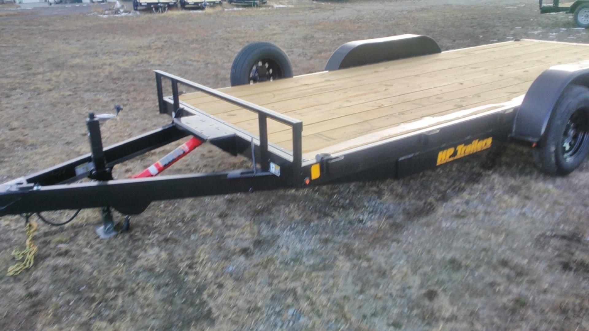 2024 Hull Porter , located at 310 West 1st Ave, Big Timber, MT, 59011, (406) 860-8510, 45.833511, -109.957809 - Hull Porter 7 x 18 Manual Tilt Car Hauler, 7K GVW, 2022 Hull Porter 7 x 18 - 7K GVW manual tilt car hauler. A full 84" between fenders, low 9" fender height from deck, 3 ton hydraulic jack, 5" c-channel frame, 3" c-channel crossmembers, 8k drop leg jack, stake pockets, fender rock guards, Dexter 3.5 - Photo#5